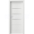 PORTA Doors SET Bezfalcové rámové dvere VERTE HOME G.3 so sklom, fólia Biela a zárubeň