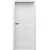 PORTA Doors SET Bezfalcové rámové dvere VERTE HOME G.1 so sklom, Soft CPL Sivá a zárubeň