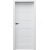 PORTA Doors SET Bezfalcové rámové dvere VERTE HOME G.2 so sklom, Soft CPL Sivá a zárubeň
