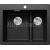 Blanco vstavaný drez PLEON 6 Split SILGRANIT 61,5x51 cm antracit
