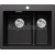 Blanco vstavaný drez PLEON 6 Split SILGRANIT 61,5x51 cm antracit