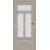 ERKADO SET Bezfalcové rámové dvere Nemézia 9 presklené, CPL, KamennoSivá St + zárubeň