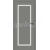 ERKADO SET Bezfalcové rámové dvere FRÉZIA 9 presklené, CPL Laminát SvetloSivá St a zárubeň