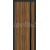 ERKADO SET Doskové dvere BALDUR 9 presklené, Premium Orech Klasický a zárubeň