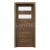 PORTA Doors SET Bezfalcové rám dvere VERTE HOME C.2 so sklom,fólia Dub Tmavý Matnýazárubeň