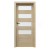 PORTA Doors SET Bezfalcové rámové dvere VERTE HOME C.4 so sklom,fólia Dub matný+zárubeň