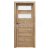 PORTA Doors SET Bezfalcové rámové dvere VERTE HOME C.2 so sklom,fólia Dub Mauvella+zárubeň