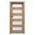 PORTA Doors SET Bezfalcové rámové dvere VERTE HOME C.5 so sklom,fólia Dub Mauvella zárubeň
