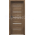 PORTA Doors SET Rámové dvere VERTE PREMIUM E.5 skloMat, 3Dfólia Dub Tmavý Matný+zárubeň