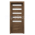 PORTA Doors SET Bezfalcové rám dvere VERTE HOME D.5 so sklom,fólia Dub Tmavý Matný+zárubeň