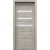 PORTA Doors SET Bezfalcové rám dvere VERTE HOME H.3 so sklom,fólia Agát strieborný,zárubeň