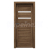 PORTA Doors SET Bezfalcové rám dvere VERTE HOME H.2 so sklom,fólia Dub Tmavý Matný,zárubeň