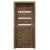 PORTA Doors SET Bezfalcové rám dvere VERTE HOME H.3 so sklom,fólia Dub Tmavý Matný,zárubeň