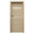 PORTA Doors SET Bezfalcové rámové dvere VERTE HOME H.1 so sklom, fólia Dub matný + zárubeň