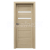 PORTA Doors SET Bezfalcové rámové dvere VERTE HOME H.2 so sklom, fólia Dub matný a zárubeň