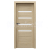 PORTA Doors SET Bezfalcové rámové dvere VERTE HOME H.4 so sklom, fólia Dub matnýa zárubeň