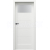 PORTA Doors SET Bezfalcové rámové dvere VERTE HOME B.1 so sklom, Soft CPL Biela + zárubeň