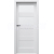 PORTA Doors SET Bezfalcové rámové dvere VERTE HOME L.2 so sklom, Soft CPL Sivá + zárubeň