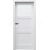 PORTA Doors SET Bezfalcové rámové dvere VERTE HOME N.1 so sklom, Soft CPL Sivá a zárubeň