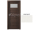 PORTA Doors Set BEZFALCOVÉ dvere VERTE PREMIUM A.1 skloMat, 3Dfólia Wenge White a zárubeň