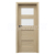 PORTA Doors Set BEZFALCOVÉ dvere VERTE PREMIUM A.2 skloMat,3Dfólia Dub Matný a zárubeň