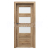 PORTA Doors Set BEZFALCOVÉ dvere VERTE PREMIUM A.3 skloMat, 3Dfólia Dub Mauvella+zárubeň