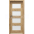 PORTA Doors Set BEZFALCOV dvere VERTE PREMIUM A.4 skloMat,3Dfólia Dub Craft Zlatý +zárubeň