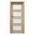 PORTA Doors Set BEZFALCOVÉ dvere VERTE PREMIUM A.4 skloMat,3Dfólia Dub Matný a zárubeň
