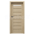PORTA Doors Set BEZFALCOVÉ dvere VERTE PREMIUM D.1 skloMat, 3Dfólia Dub Matný a zárubeň