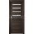 PORTA Doors Set BEZFALCOVÉ dvere VERTE PREMIUM D.4 skloMat, 3Dfólia Dub Tmavý+zárubeň