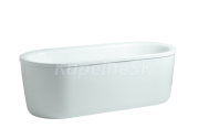 Laufen SOLUTIONS voľne stojaca akrylátová oválna vaňa 190x90cm apanel akonštrukcia, biela