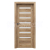 PORTA Doors Set BEZFALCOVÉ dvere VERTE PREMIUM D.7 skloMat, 3Dfólia Dub Mauvella+zárubeň