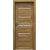 PORTA Doors Set BEZFALCOVÉ dvere VERTE PREMIUM E.4 skloMat, 3Dfólia Agát Medový+zárubeň