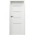 PORTA Doors Set BEZFALCOVÉ dvere VERTE PREMIUM E.4 sklo Matné, Soft CPL Biela+zárubeň