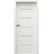 PORTA Doors Set BEZFALCOVÉ dvere VERTE PREMIUM E.5 sklo Matné, Soft CPL Biela+zárubeň