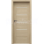 PORTA Doors Set BEZFALCOVÉ dvere VERTE PREMIUM E.4 skloMat, 3Dfólia Dub Matný+zárubeň