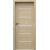PORTA Doors Set BEZFALCOVÉ dvere VERTE PREMIUM E.5 skloMat, 3Dfólia Dub Matný+zárubeň