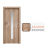 INVADO SET Rámové dvere LIBRA 3 presklené, fólia, Dub Karlstand B771 a zárubeň