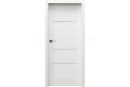 PORTA Doors SET Rámové dvere VERTE HOME G.1 so sklom, Soft CPL Biela + zárubeň