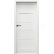 PORTA Doors SET Bezfalcové rámové dvere VERTE HOME G.1 so sklom, Soft CPL Biela a zárubeň