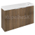 Sapho LATUS X umývadlová skrinka s umývadlom 80x54,5x22cm, dub Sherwood LT110-SET05