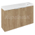 Sapho LATUS X umývadlová skrinka s umývadlom 80x54,5x22cm, dub Alabama LT110-SET06