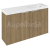 Sapho LATUS X umývadlová skrinka s umývadlom 80x54,5x22cm, dub cuneo