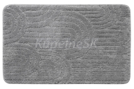 Aqualine RIST kúpeľňová predložka, 50x80cm, 100% polyester, protišmyk, šedá NI8593