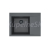 Alveus PURE-G 60 granitový drez 680x515x198mm,odkladacia plocha,Čierny A90 + sifón QC Ľavý