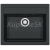 Alveus ATROX 30 granitový drez 590x500x195 mm Čierny A90 + sifón Quick Close