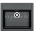 Alveus ATROX 30 granitový drez 590x500x195 mm Čierny A91 + sifón Quick Close