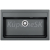 Alveus ATROX 40 granitový drez 790x500x195 mm Čierny A91 + sifón Quick Close