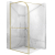 Rea Sky Walk-In sprchový kút 100x200 cm sklo Číre profil brúsené Zlato + vzpera
