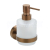 X-ROUND COPPER dávkovač mydla 200ml, mliečne sklo, meď mat XR103PG